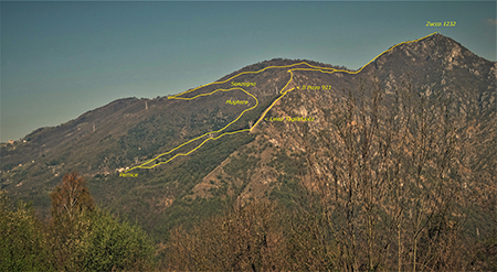 MONTE ZUCCO ad anello via linea tagliafuoco dalla Pernice (20apr21) - FOTOGALLERY